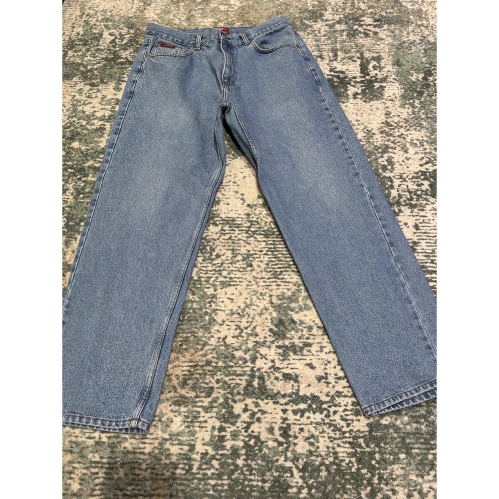 CHAPS DENIM Mens Jeans Med-Light Wash Denim Straight Leg 100% Cotton 32X30 Egypt